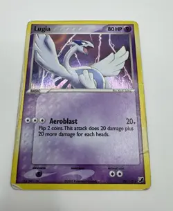 Pokemon Lugia 29/115 EX Unseen Forces Holo Rare 2005 80HP Heavily Played - Image 1