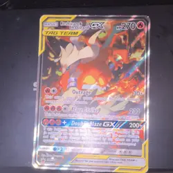 Pokemon Reshiram & Charizard GX SM201 Black Star Promo Holo 270 HP JUMBO - Image 1