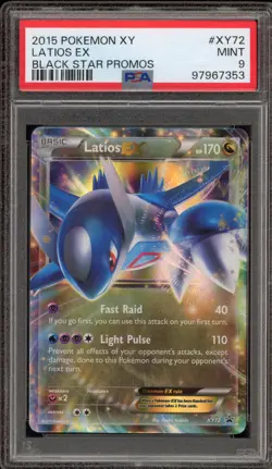 Pokemon Latios EX Black Star Holo Promo XY72 PSA 9 Mint - Image 1