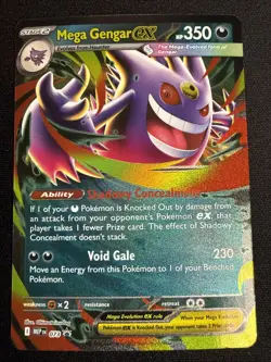 Pokemon TCG Mega Gengar EX 073 Black Star Promo Mega Moonlit Tin NM - Image 1