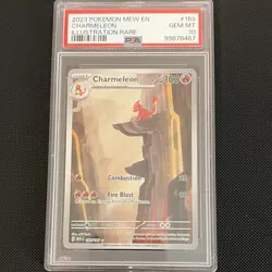 The Pokemon Company Pokemon TCG Charmeleon IR Holo 169/165 SV 151 EN PSA 10 - Image 1