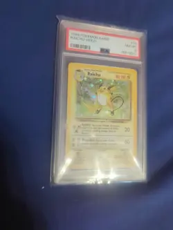 —Raichu #14 1999 Pokemon Game— Holo PSA 8 - Image 1