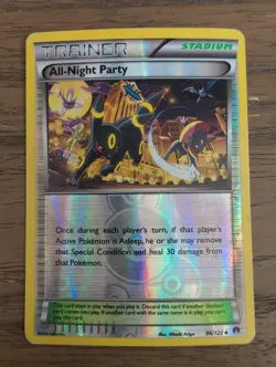 2016 All-Night Party 96/122 - Reverse Holo - Breakpoint - MP Pokemon TCG - Image 1