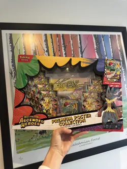 Pokemon Ascended Heroes Premium Poster Collection - Mega Lucario | New & Sealed - Image 1