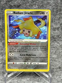 2022 Pokemon SWSH Silver Tempest Radiant Jirachi #120/195 - Image 1