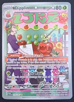 Dipplin 170/167 Illustration Rare Holo Pokemon Twilight Masquerade NM - Image 1
