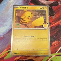 The Pokemon Company Pikachu 051/162 Promo Cosmo Holo Eng - Image 1