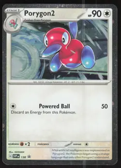 Porygon2 (Cosmos Holo) 138 Promo Scarlet & Violet Promo Pokemon Lightly Played - Image 1