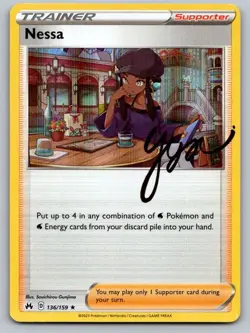 Nessa 136/159 Holo Rare Crown Zenith Pokemon Holo Near Mint - Image 1