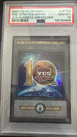 Yu-Gi-Oh! PSA 10 2024 GUINNESS Record Holder YCSJ The 10th JPT03 Token - Image 1