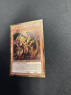 Yu-Gi-Oh! The Winged Dragon Of Ra 1st Ed PGLD-EN031 Gold Secret Rare - Image 3