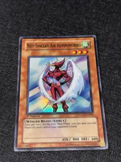 Yugioh Neo-Spacian Air Hummingbird STON-EN004 Super Rare 1st Edition - Image 1