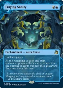 X 1 Fraying Sanity NM Wilds of Eldraine Enchanting Tales 019 MTG Magic - Image 1