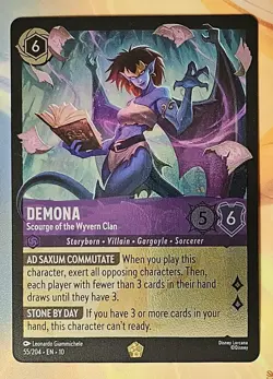 Disney Lorcana Whispers In The Well DEMONA Legendary #55/204 EN Cold-Foil - Image 1