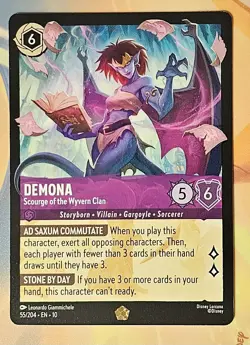 Disney Lorcana Whispers In The Well DEMONA Legendary #55/204 EN Non-Foil d - Image 1