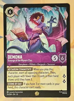 Disney Lorcana Whispers In The Well DEMONA Legendary #55/204 EN Non-Foil a - Image 1
