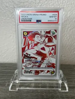 2023 UNION ARENA JAPANESE UAPR-PROMOS UNION RARE #024 HISOKA PSA 10 - Image 1
