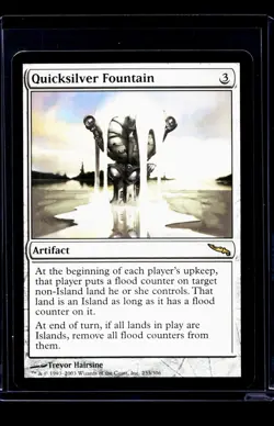 2003 MTG Magic The Gathering MRD Mirrodin Vintage #233 Quicksilver Fountain LP - Image 1