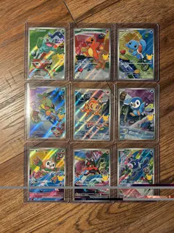 Pokemon TCG First Partner Kano Full Set 9 Cards Illustration Rare Series 1 - Image 1