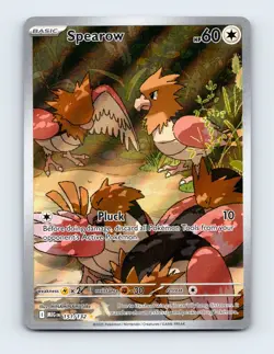NM Spearow 151/132 ME01: Mega Evolution Illustration Rare Pokemon Card - Image 1