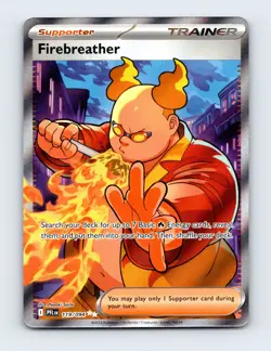 NM Firebreather 119/094 ME02: Phantasmal Flames Ultra Rare Pokemon Card - Image 1