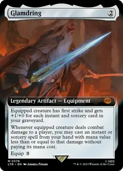 [1x] Glamdring - Extended Art Near Mint, English Lord of the Rings Extras MTG Ma - Image 1