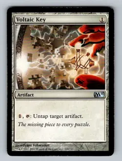 Voltaic Key 219 Uncommon Magic 2011 (M11) Magic: The Gathering Heavily Played - Image 1