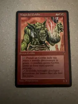 MTG Goblin Wizard From The Dark In Italian - Image 1