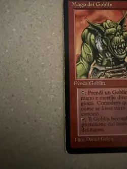 MTG Goblin Wizard From The Dark In Italian - Image 2