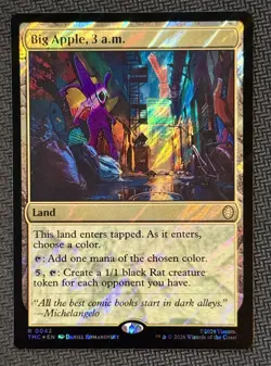 Big Apple, 3 a.m. (Surge Foil) Commander: Teenage Mutant Ninja Turtles Foil - Image 1
