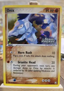Onix 69/109 Team Rocket Returns Reverse Holo Pokemon TCG Card - Image 1