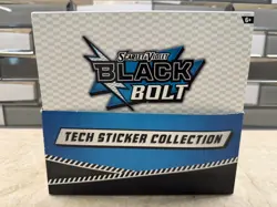 Pokemon TCG SV Black Bolt Tech Sticker Collection x12 Unsealed Display Reuniclus - Image 1