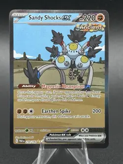 Pokemon TCG Sandy Shocks EX Paradox Rift 250/182 Holo Special Illustration Rare - Image 1