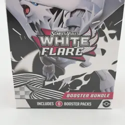 Pokemon TCG Scarlet & Violet White Flare Booster Bundle 6 Packs Factory sealed - Image 2