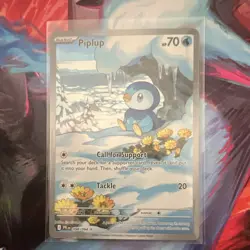 Pokemon TCG Piplup Illustration Rare 098/094 Near Mint Phantasmal Flames - Image 1