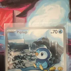 Pokemon TCG Piplup Illustration Rare 098/094 Near Mint Phantasmal Flames - Image 2