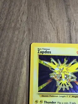 Zapdos 016/102 Base Set Holo Rare Basic 90 HP English 1999 Pokemon TCG WOTC - Image 2