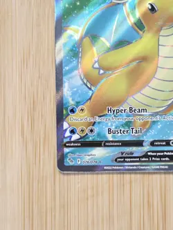 Dragonite V 076/078 Pokemon Go Full Art Holo Rare NM - Image 5