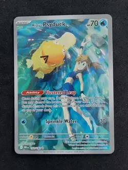 Pokemon TCG Misty's Psyduck 193/182 Sv2a 151 IR Holo Full Art JP 70 HP 2023 - Image 1