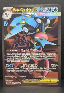 Pokemon Mega Greninja EX 100/086 Chaos Rising M/NM - Image 1