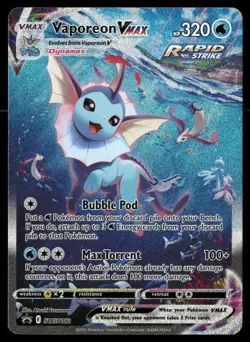 Vaporeon VMAX SWSH182 Holo Promo Sword & Shield Promo Pokemon NM - Image 1