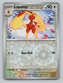 Lopunny 084/131 Common Prismatic Evolutions Pokemon Reverse Holo Near Mint - Image 1