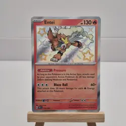 Entei 112/091 Shiny Rare Paldean Fates Pokemon Near Mint - Image 1