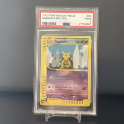 2003 POKEMON SKYRIDGE KADABRA REVERSE HOLO FOIL #69 PSA MINT 9 - Image 1
