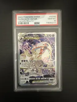 2023 Pokemon Sword And Shield Crown Zenith Deoxys VSTAR Fa PSA 10 #GG46 - Image 1