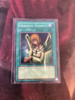 Yugioh Graceful Charity - LP Super Rare - SDP-040 - Image 1