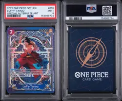 2025 One Piece OP11 Luffy Tarou Special Alternate Art SP #005 PSA 9 Mint - Image 1