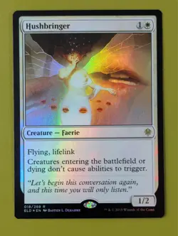 FOIL PLANESWALKER STAMP Hushbringer x1 Throne of Eldraine 1x MTG - Image 1