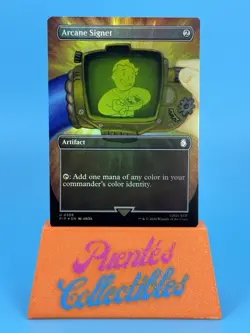 Arcane Signet Borderless Foil (0356 PIP) MTG Universes Beyond: Fallout NM - Image 1