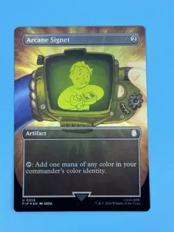 Arcane Signet Borderless Foil (0356 PIP) MTG Universes Beyond: Fallout NM - Image 2